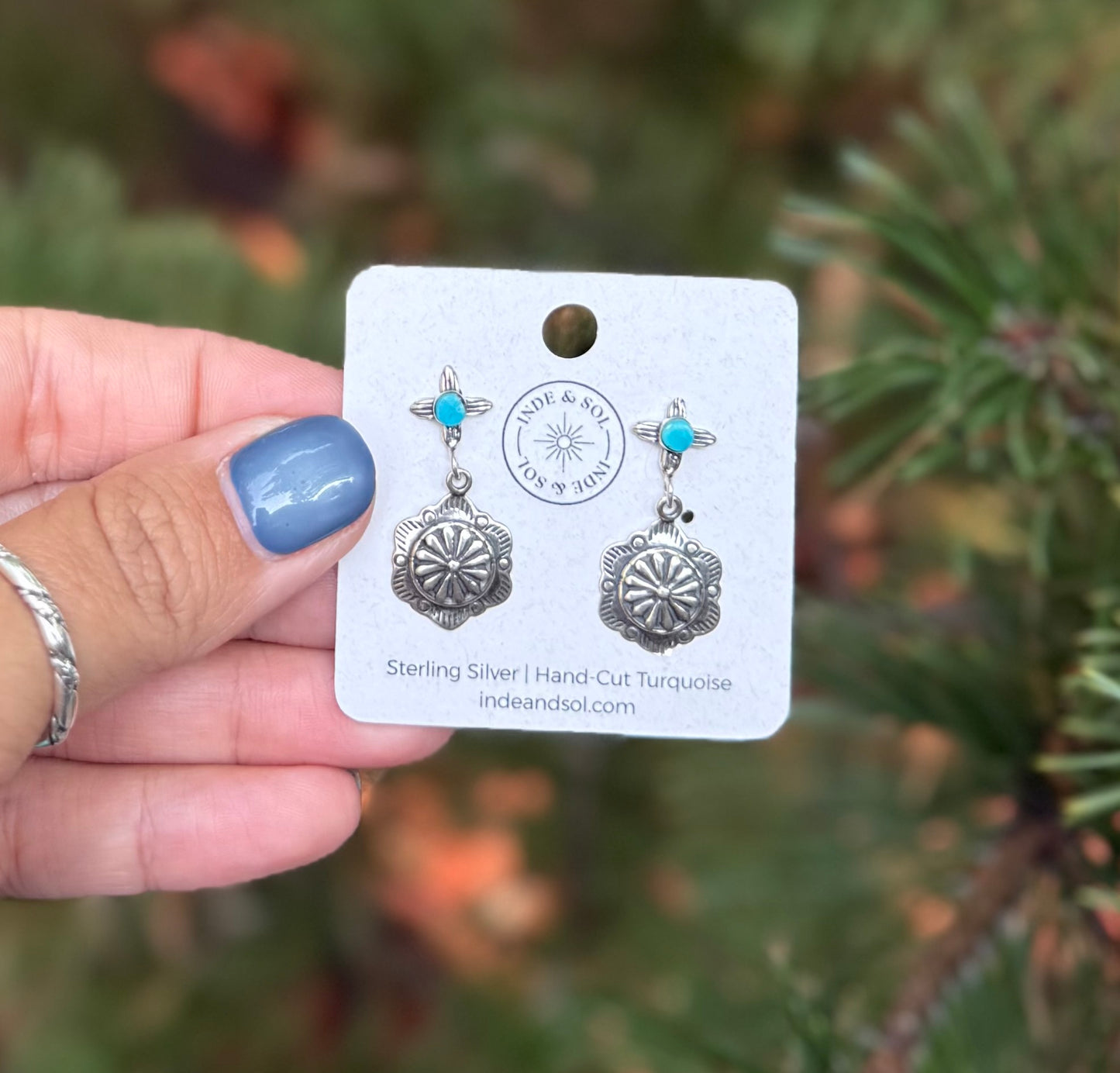 Stamped Concho Dangles