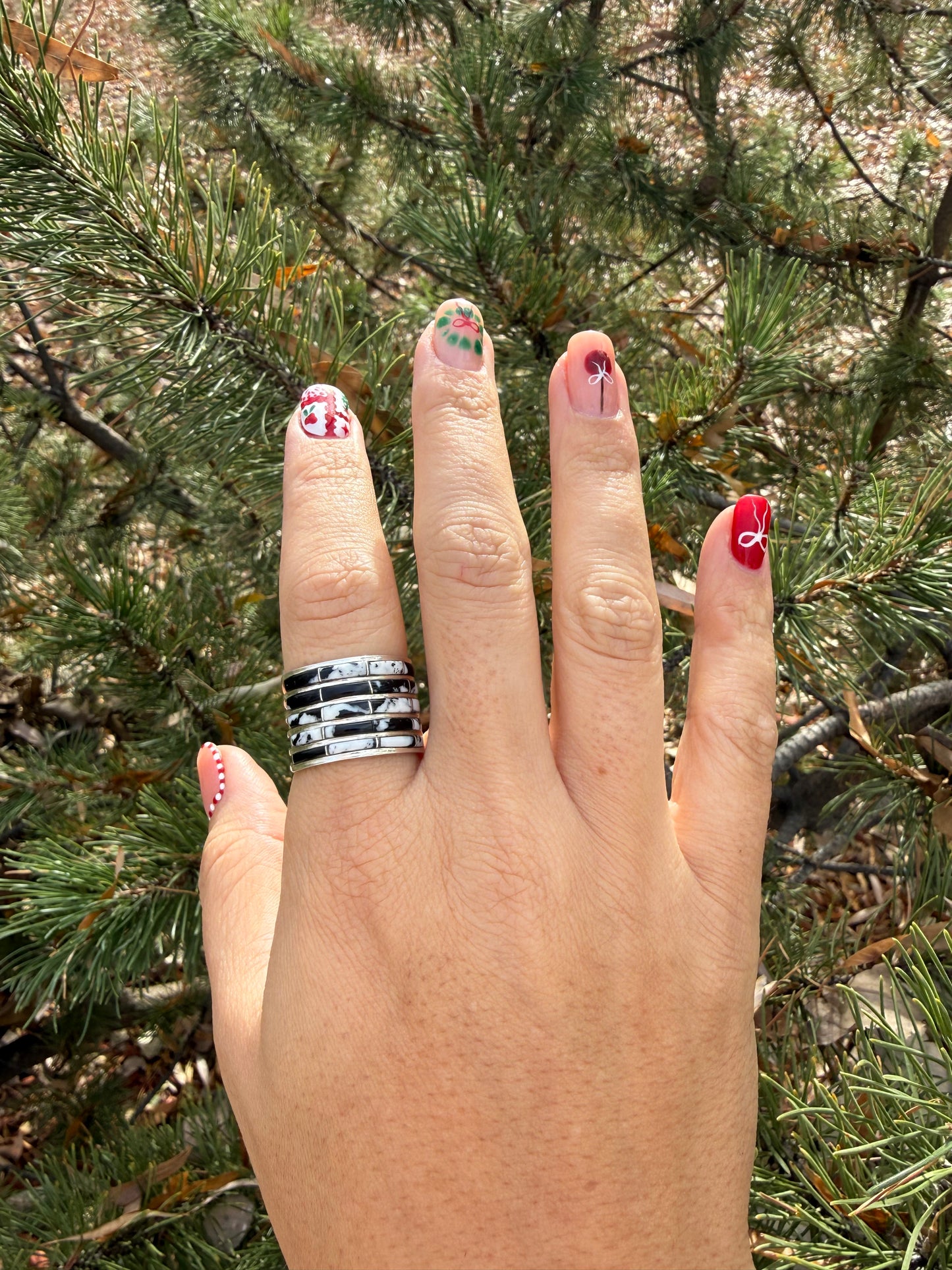 White Buffalo Inlay Ring by Jamie Johnson (size 10)