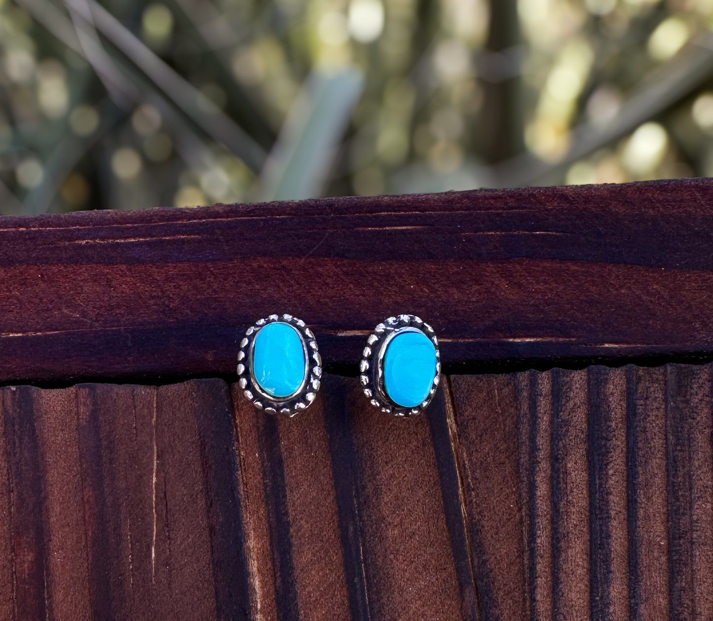 Kingman Turquoise Stud Earrings