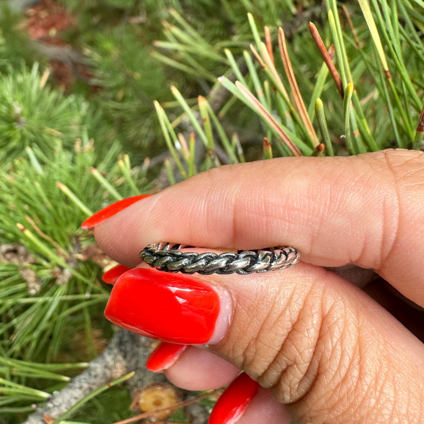 Sterling Silver Mini Braided Stack Ring