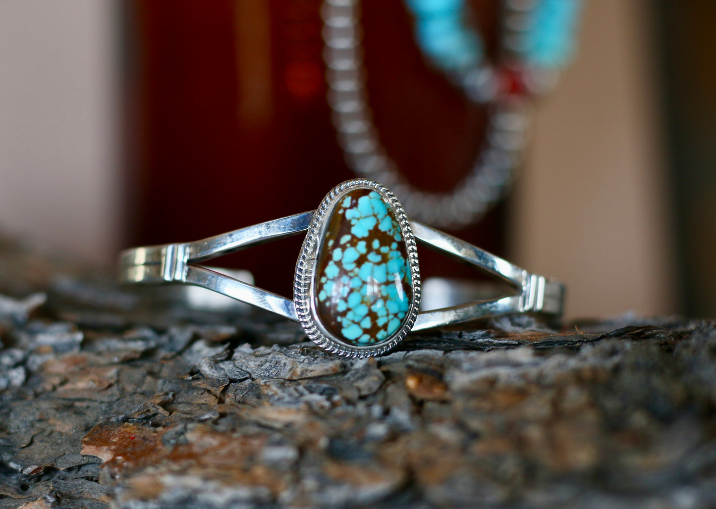 Turquoise with Brown Matrix Bracelet