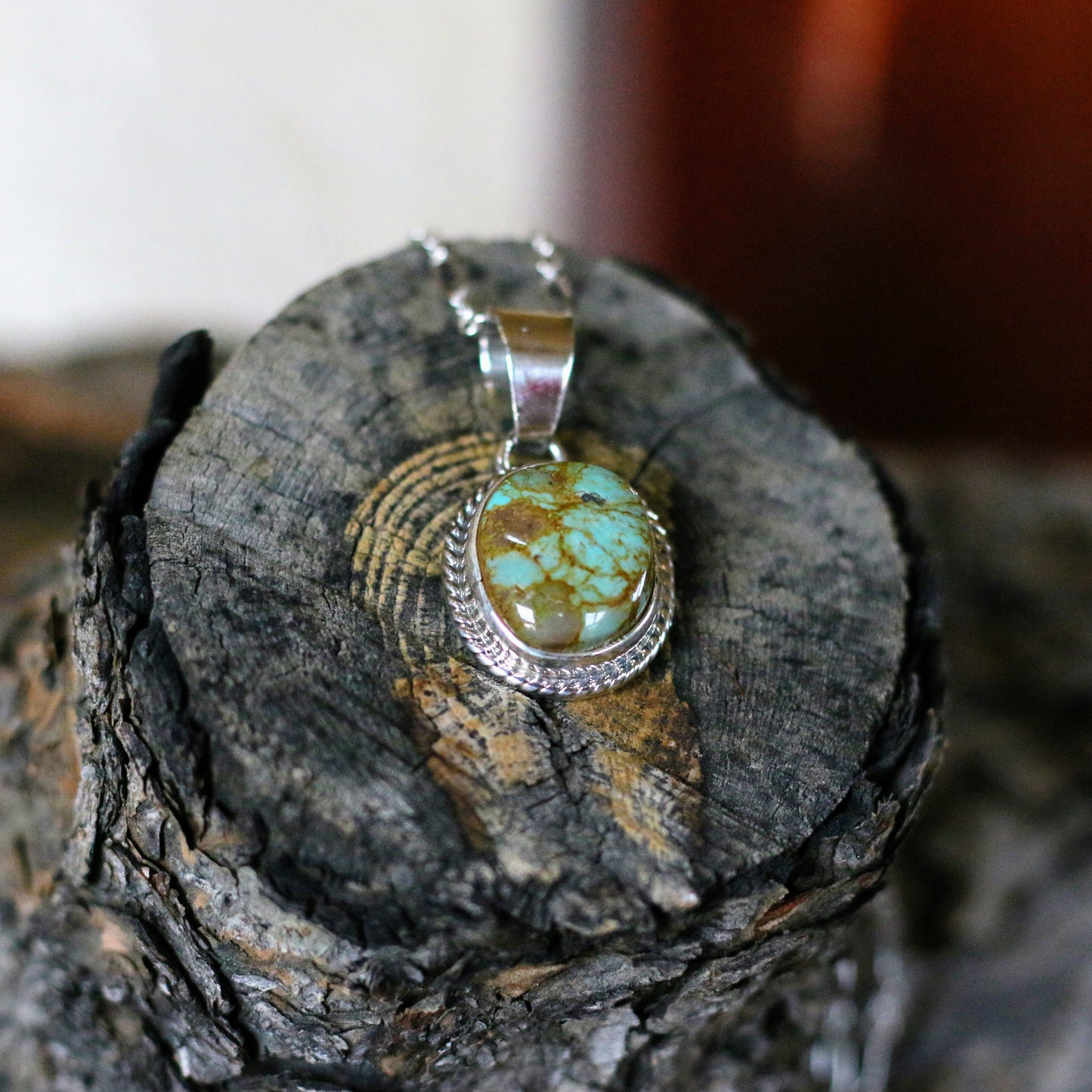 #8 Turquoise Pendant Necklace