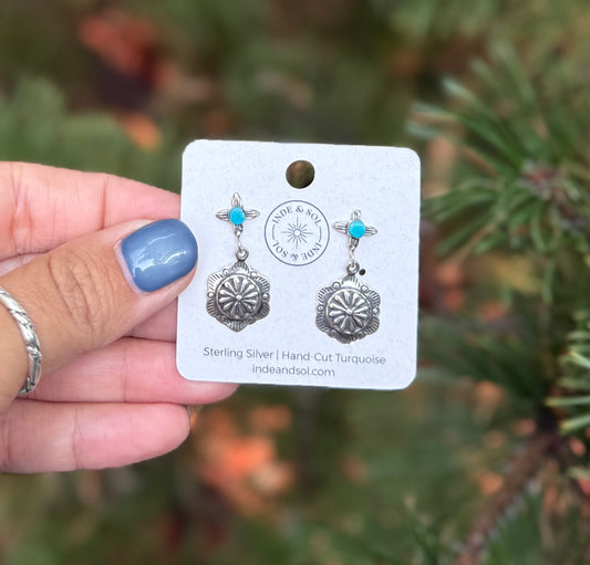 Stamped Concho Dangles