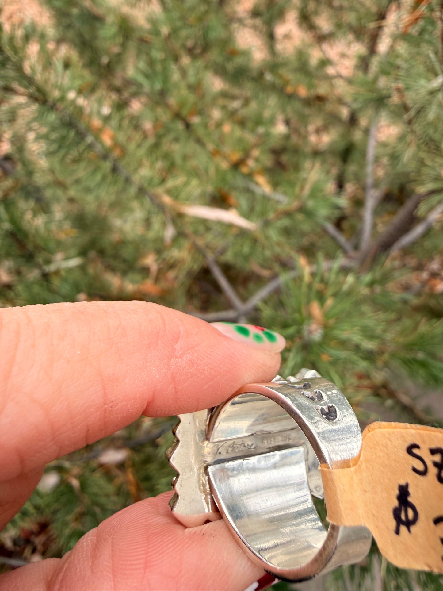 Turquoise Cluster Ring by Verley Betone (Size 8)