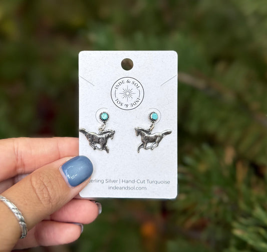 Running Horse Earrings