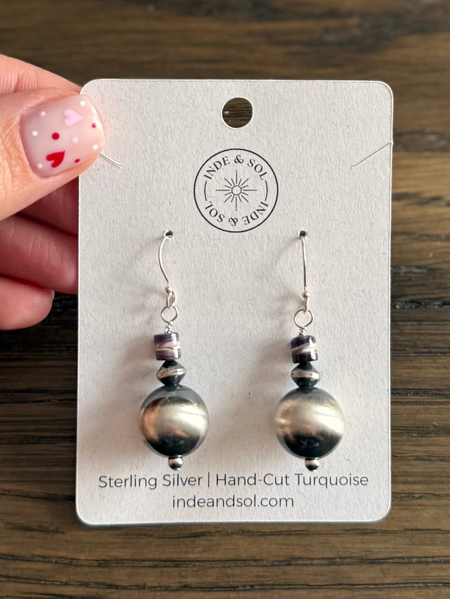 Navajo Pearl Dangle Earrings