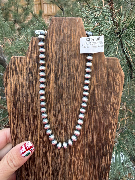 14” Navajo Pearl Necklace | 8mm | Dorinda Mariano