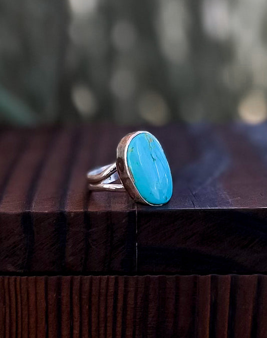 Bright Turquoise Ring by Jake Sampson - size 7