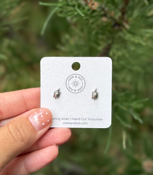 Sterling Silver Turtle Studs