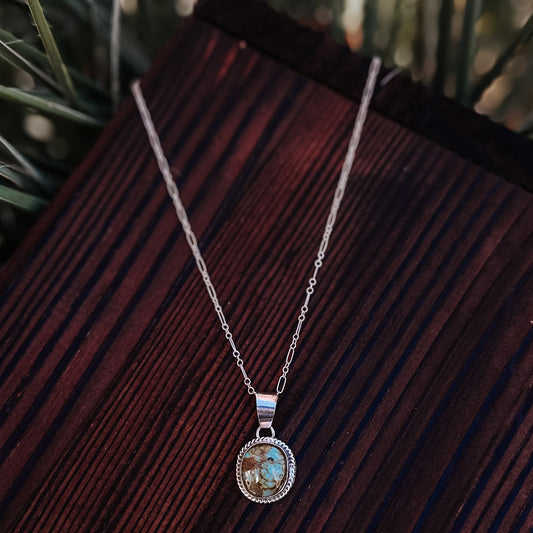 #8 Turquoise Pendant Necklace